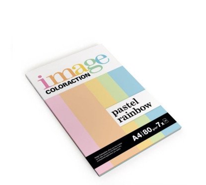 Popierius spalvotas Rainbow pastel, 80 g/m²
