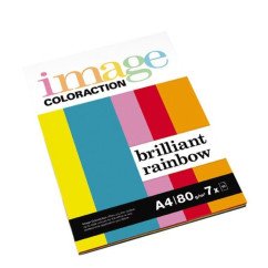 Popierius spalvotas Brilliant rainbow, 80 g/m²