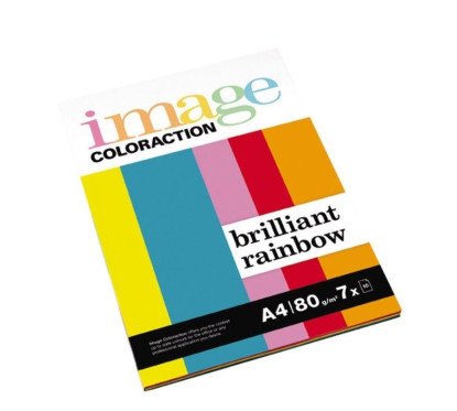 Popierius spalvotas Brilliant rainbow, 80 g/m²