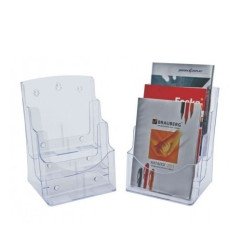 Laikiklis reklamai A4 3dalys pastat./pakabin.