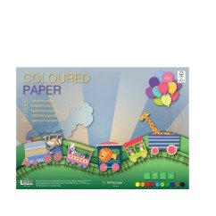 Popierius spalvotas dvipusis A3 80g, 10 lap.