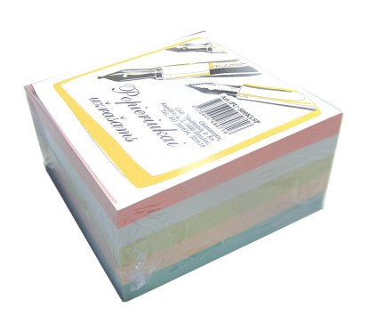 Lapeliai užrašams spalvoti