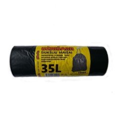 Šiukšlių maišelis 35l.x15vnt.užriš.