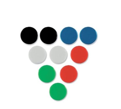 Magnetai lentai vienspalviai D 30 mm