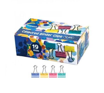 Spaustukai spalvoti met. 19 mm