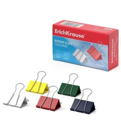 Spaustukai spalvoti met. 25mm, 12vnt.