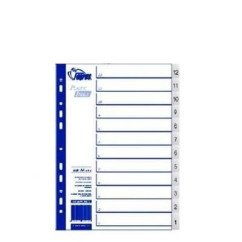 Skirtukai Forpus A4 12-1 pilki PP