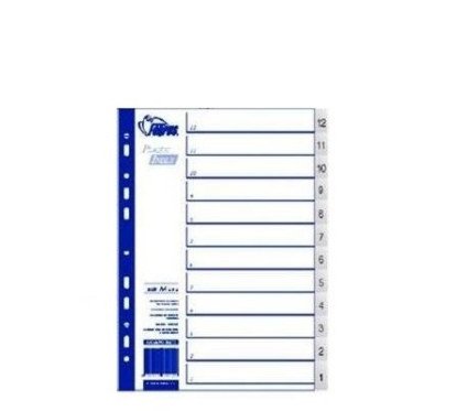 Skirtukai Forpus A4 12-1 pilki PP