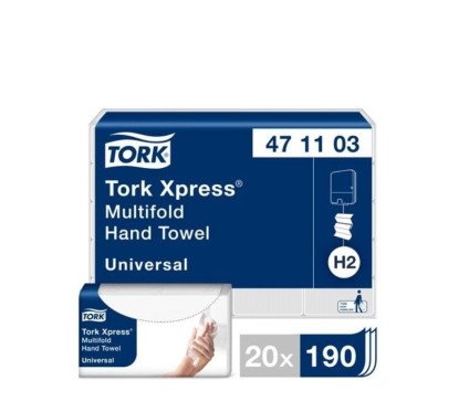 Rankšloš., Tork Multifold Xpress H2 190l.,23,4x21,3