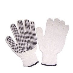 Siūtos pirštinės taškuotu gelinu,žal.