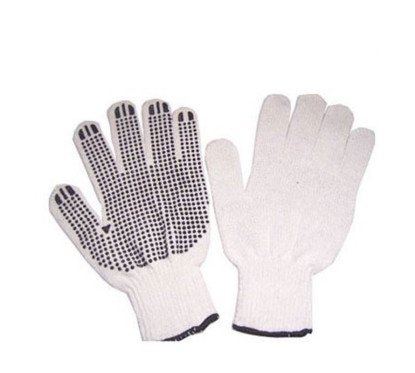 Siūtos pirštinės taškuotu gelinu,žal.