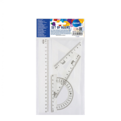 Liniuočių rinkinys (4 vnt) 20 cm Centrum