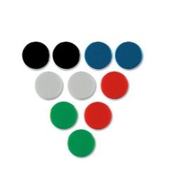 Magnetai lentai vienspalviai D 20 mm