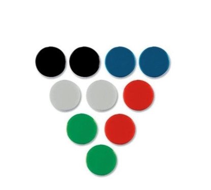 Magnetai lentai vienspalviai D 20 mm