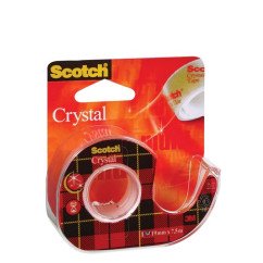 Lipni juosta Crystal SCOTCH 19mm x 7,5m su dėklu