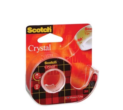 Lipni juosta Crystal SCOTCH 19mm x 7,5m su dėklu