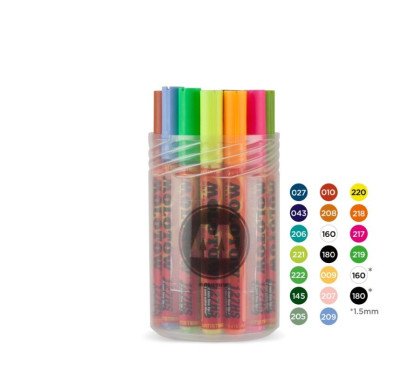 Akrilinis žymeklis ONE4ALL 127HS 2 mm Kit I x 20 vnt