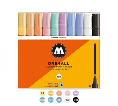 Akrilinis žymeklis One4All 227HS Wallet Basic-Set 1 10 pcs.