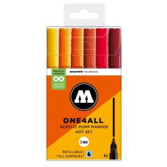 Akrilinis žymeklis ONE4ALL 127HS 2 mm x 6 vnt