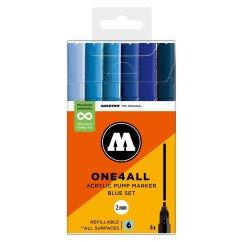 Akrilinis žymeklis ONE4ALL 127HS 2 mm x 6 vnt