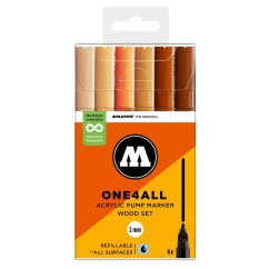 Akrilinis žymeklis ONE4ALL 127HS 2 mm x 6 vnt