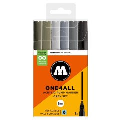 Akrilinis žymeklis ONE4ALL 127HS 2 mm x 6 vnt