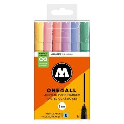 Akrilinis žymeklis ONE4ALL 127HS 2 mm x 6 vnt