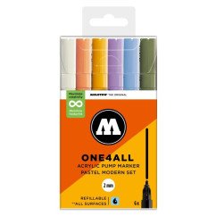 Akrilinis žymeklis ONE4ALL 127HS 2 mm x 6 vnt