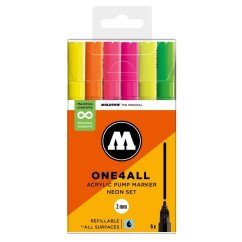 Akrilinis žymeklis ONE4ALL 127HS 2 mm x 6 vnt