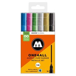 Akrilinis žymeklis ONE4ALL 127HS 2 mm x 6 vnt