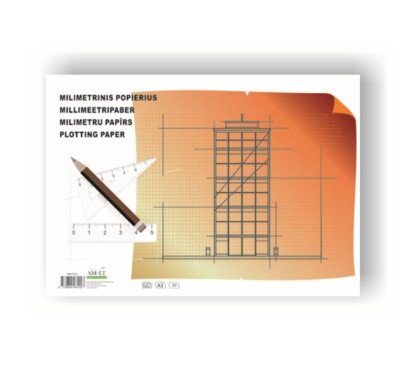 Popierius milimetrinis 20lap.