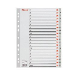 Skiriamieji lapai A4 pilki PP