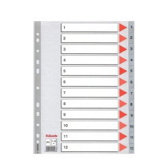 Skiriamieji lapai A4 pilki PP