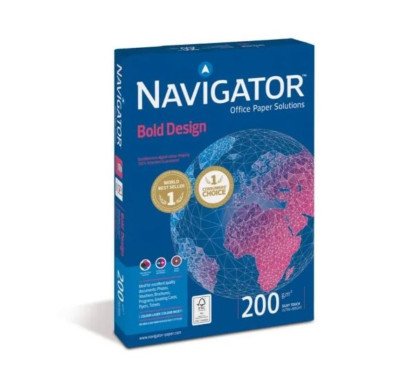 Popierius Navigator Bold Design A4 200g 150l.
