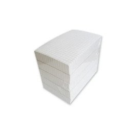 Lapeliai užrašams - bloknotas College, 80x120mm, 250 lapų, klijuoti, langeliais