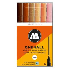 Akrilinis žymeklis ONE4ALL 127HS 2 mm x 6 vnt