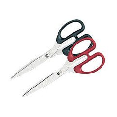 Žirklės 16 cm juodas plastikines rankenos