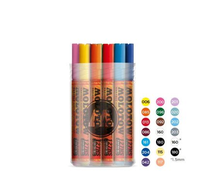 Akrilinis žymeklis ONE4ALL 127HS 2 mm Kit I x 20 vnt