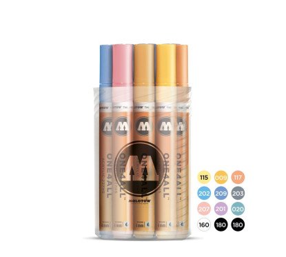 Akrilinis žymeklis ONE4ALL 227HS 4 mm Pastel Kit x 12 vnt