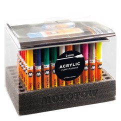 Akrilinis žymeklis ONE4ALL 127HS 2 mm Stovas - 70 vnt